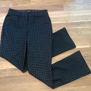 Express Columnist Barely Boot Mid Rise Stretch Plaid Trousers Women’s 00R